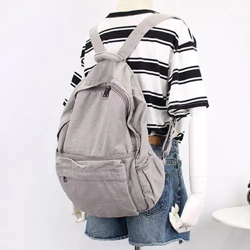 Lightweight Casual Canvas Backpack with Modern Style